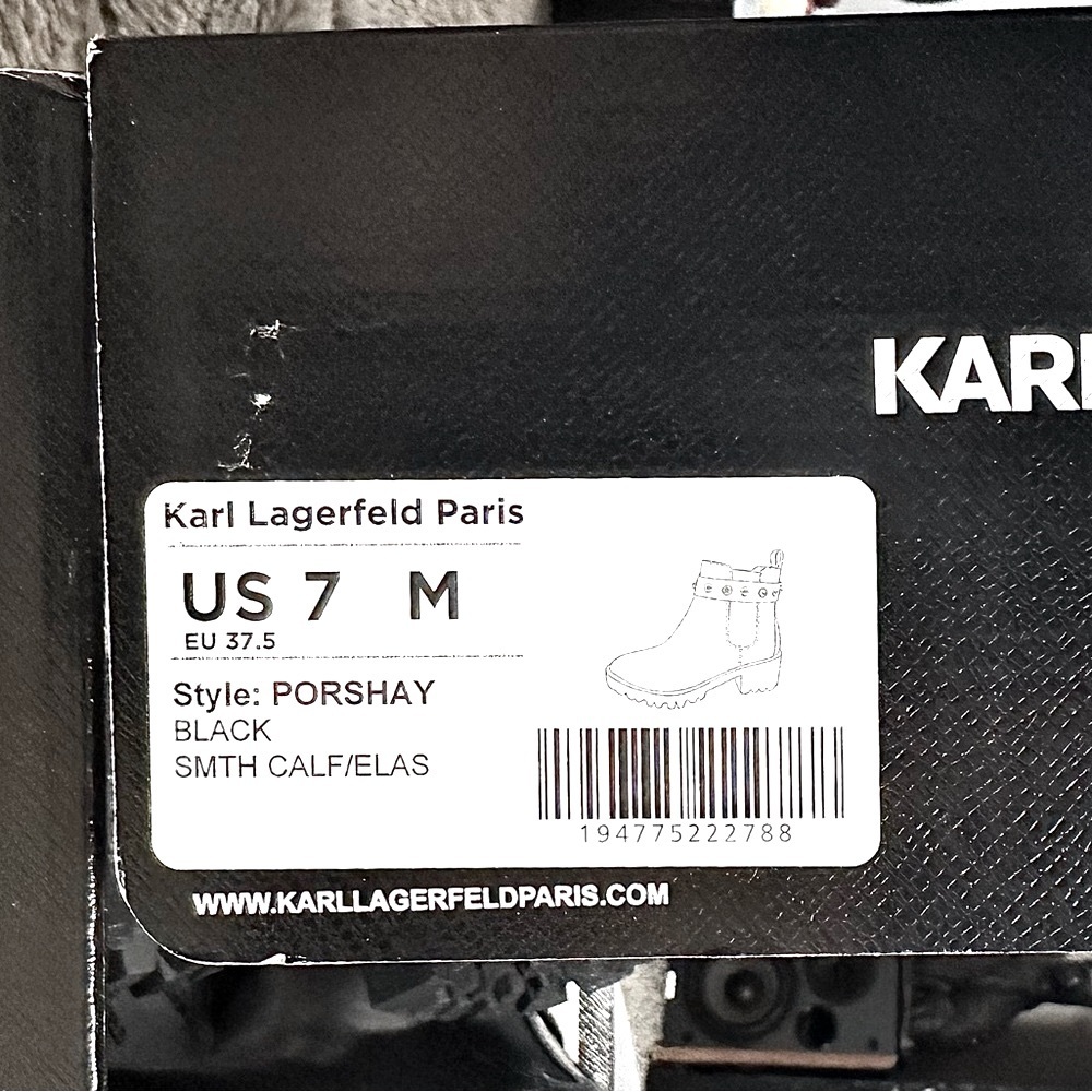 Karl Lagerfeld Paris Studded Boots - Picture 9 of 9